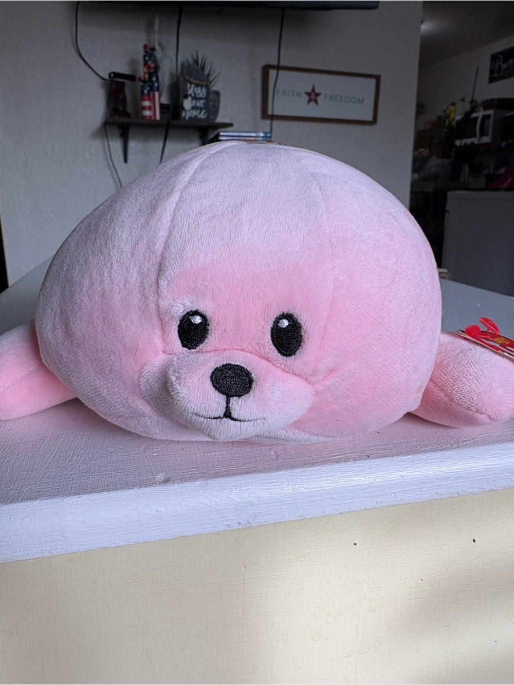 Ty Pink Seal Plush Stuffed Animal - Soft Cuddly Toy